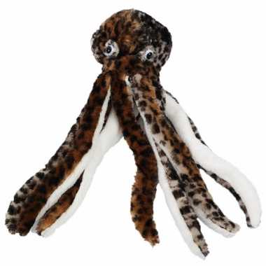 Bruine knuffel octopus 40 cm