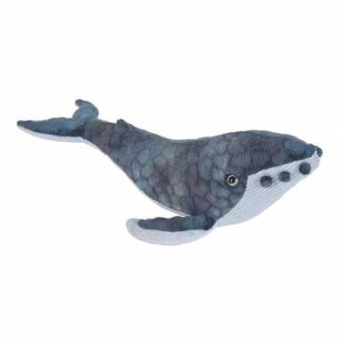 Pluche bultrug walvis knuffel 20 cm