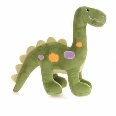Pluche groene dinosaurus knuffel 27 cm speelgoed