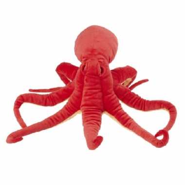 Pluche rode inktvis knuffel 40 cm