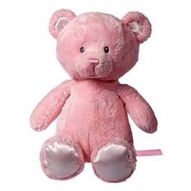 Pluche roze knuffel beer 28 cm