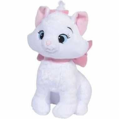 Pluche witte disney marie kat poes knuffel 24 cm speelgoed