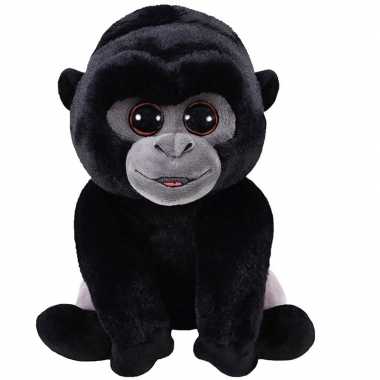 Zwarte pluche baby gorilla aap/apen knuffel 15 cm
