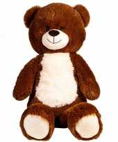 Bruine pluche teddybeer beren dieren knuffel 80 cm
