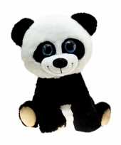 Grote pandabeer knuffel zittend 80 cm