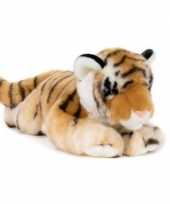 Grote pluche bruine tijger knuffel 46 cm speelgoed