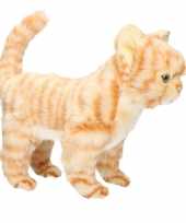 Hansa pluche rode kitten poes kat knuffel 30 cm