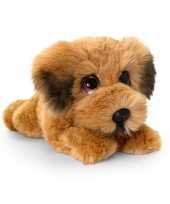 Keel toys pluche bruine ierse terrier honden knuffel 37 cm
