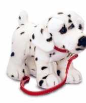 Keel toys pluche dalmatier knuffel aan lijn 25 cm