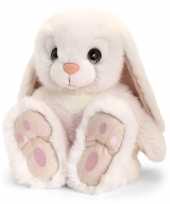 Keel toys pluche witte konijnen knuffel 35 cm