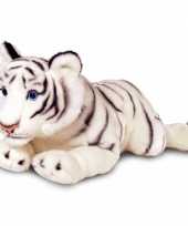 Keel toys pluche witte tijger knuffel 100 cm
