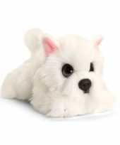 Keel toys pluche witte westie honden knuffel 37 cm