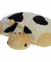 Knuffel kussen koe 45 x 30 cm knuffel