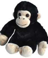 Pluche baby chimpansee aap knuffel 18 cm