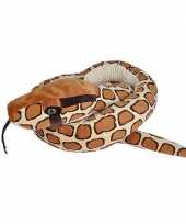 Pluche birmese python slang knuffel 280 cm