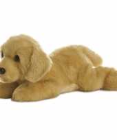 Pluche blonde labrador honden knuffel 30 cm speelgoed