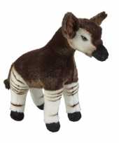 Pluche bruin witte okapi knuffel 32 cm speelgoed