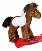 Pluche bruin witte paarden knuffel 20 cm speelgoed
