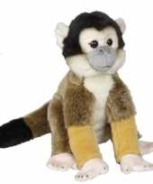 Pluche bruine doodshoofdaapje aap apen knuffel 28 cm speelgoed