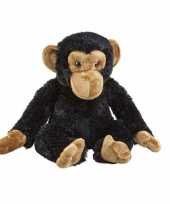 Pluche chimpansee aap apen knuffel 30 cm