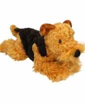Pluche fox terrier knuffel 40 cm