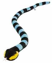 Pluche gestreepte slangen knuffeldier 152 cm