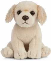 Pluche golden retriever honden knuffel 16 cm speelgoed