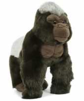 Pluche gorilla aap apen knuffel 28 cm speelgoed