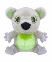 Pluche grijze koala knuffel 15 cm speelgoed