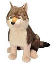 Pluche grote wolf knuffel 70 cm