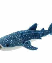 Pluche knuffel blauwe walvis haai 54 cm