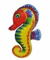 Pluche knuffel zeepaardje rood 27 cm