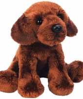 Pluche labrador knuffel hond bruin 12 cm