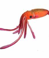 Pluche oranje octopus inktvis knuffel 38 cm speelgoed