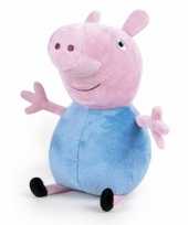 Pluche peppa pig big knuffel in blauwe outfit 31 cm speelgoed