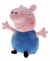 Pluche peppa pig big knuffel met blauwe outfit 28 cm speelgoed