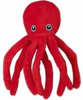 Pluche rode octopus inktvis knuffel 12 cm speelgoed