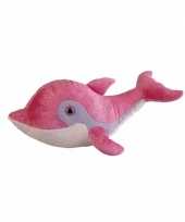 Pluche roze dolfijn knuffel van 33 cm
