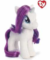 Pluche ty beanie my little pony knuffel rarity wit paars 41 cm speelgoed