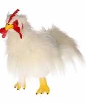 Pluche witte kippen knuffel 36 cm