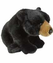 Pluche zwarte beer beren knuffel 28 cm speelgoed