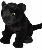 Pluche zwarte panter knuffel 30 cm speelgoed