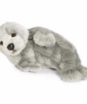 Wnf pluche grijze zeehonden knuffel 24 cm